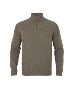 Härkila Vincent Merino Half Zip Pullover Dark Sand