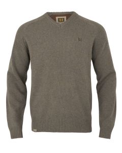 Härkila Vincent Merino V-Ausschnitt-Pullover Dark Sand