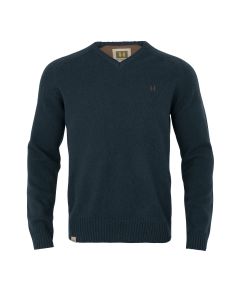 Härkila Vincent Merino V-Ausschnitt-Pullover Dark Navy