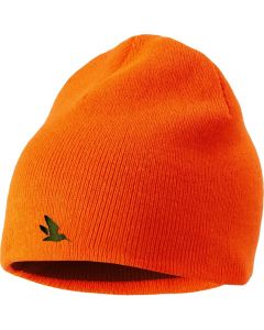 Seeland Ian Reversible beanie hat Hi-vis orange/Pine green One size