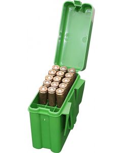 24RM-20-10 MTM Case Gard Ammo Box 20 Round Belt Style 30-30 308 22-250 243 Win Forest Green 