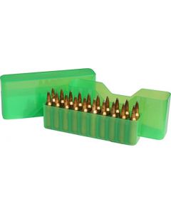 24J-20-MLD-16 MTM Case Gard Slip-Top Ammo Box 20 Round WSM 45-70 to 30-30 Clear Green