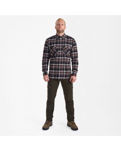 8735 Deerhunter Nathan Shirt Brown Check