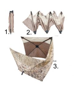 Camouflagevouwscherm natural wetland 125x125cm