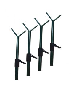 Verstelbare poten tbv camouflage net 90-180cm 4stuks met snelsluiting