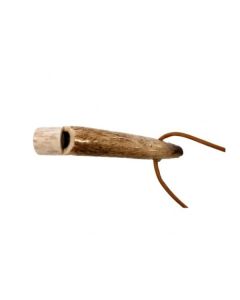 Hondenfluit deluxe hogetoon van hertgewei incl. leren koord