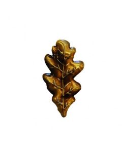 Geweiplankversiering eikenblad 4,5x2,5cm bronskleurig