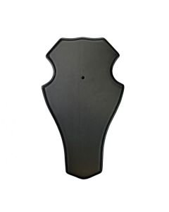 Gewei/ reeplank BUDGET eiken bruin maat 22x13x1,8cm incl. dubbele kaakuitsparing rond