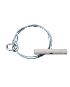 Wildsleephaak staaldraad beuken handgreep 150cm