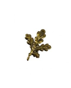 Geweiplankversiering eikenblad 6,5x5,2cm bronskleurig 5stuks