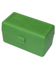 24RM-50-10 MTM Case Gard Ammo Box 50 Round Flip-Top 243 308 Win 220 Swift Green