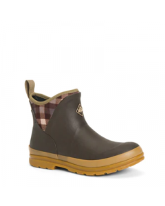 Muck Originals Pull On Ankle Brown/Plaid