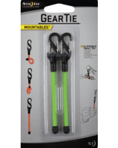 Nite Ize Gear Tie Clippable Allesbinder 2-Pack Groen 7,5CM